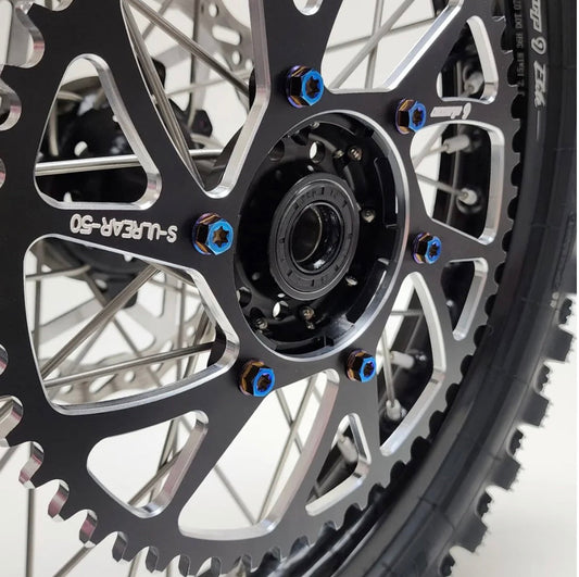 Titanium sprocket bolts